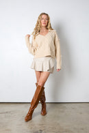 NEW Promesa Chunky Collared Sweater (S)