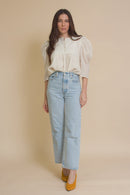 Current Air Puff Sleeve Top (M)