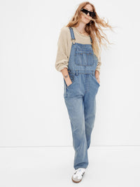 Gap Relaxed Denim Overalls (L)