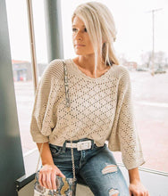 Load image into Gallery viewer, Neutral Slouchy Textured Sweater (M)
