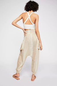 Free People Striped Baggy Pants (S)