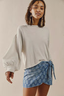 Free People Relaxed Cotton Tee (S)