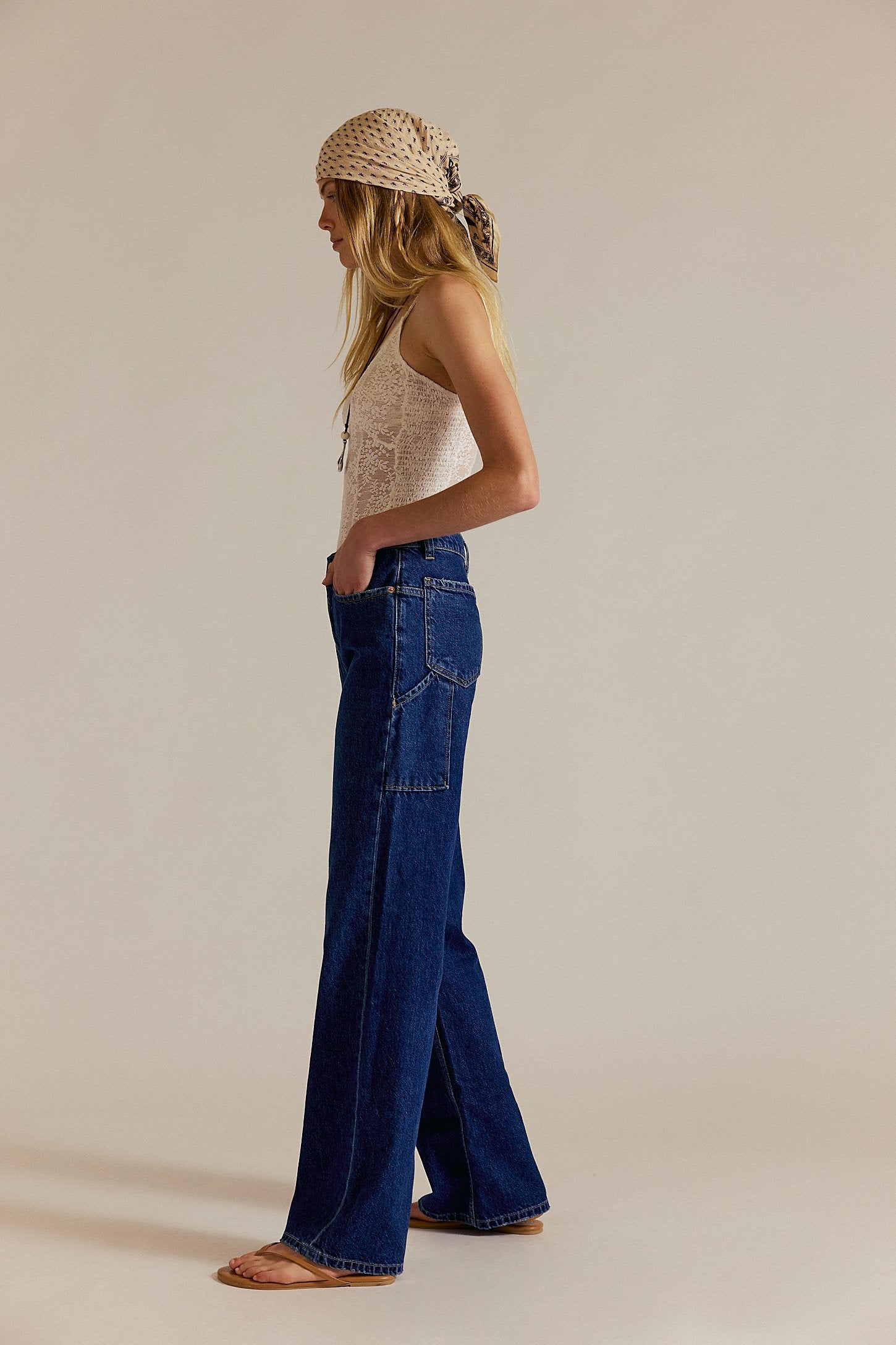 Free People Baggy Wide Leg Jeans (28)