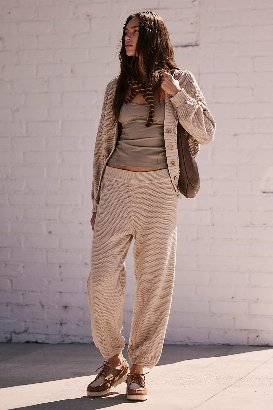 Free People Oat Waffle Pants (S)