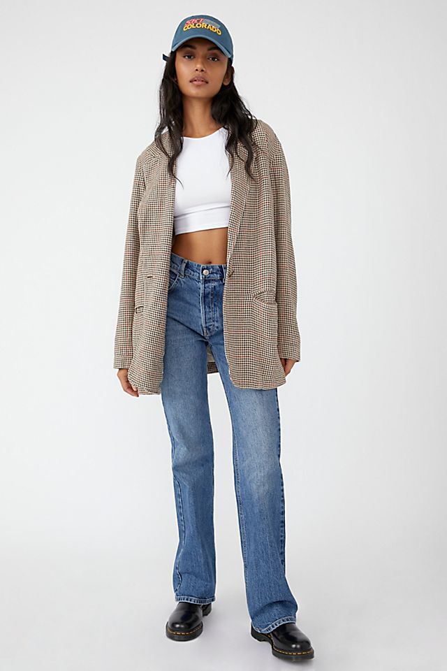 Free People Houndstooth Blazer (XS)