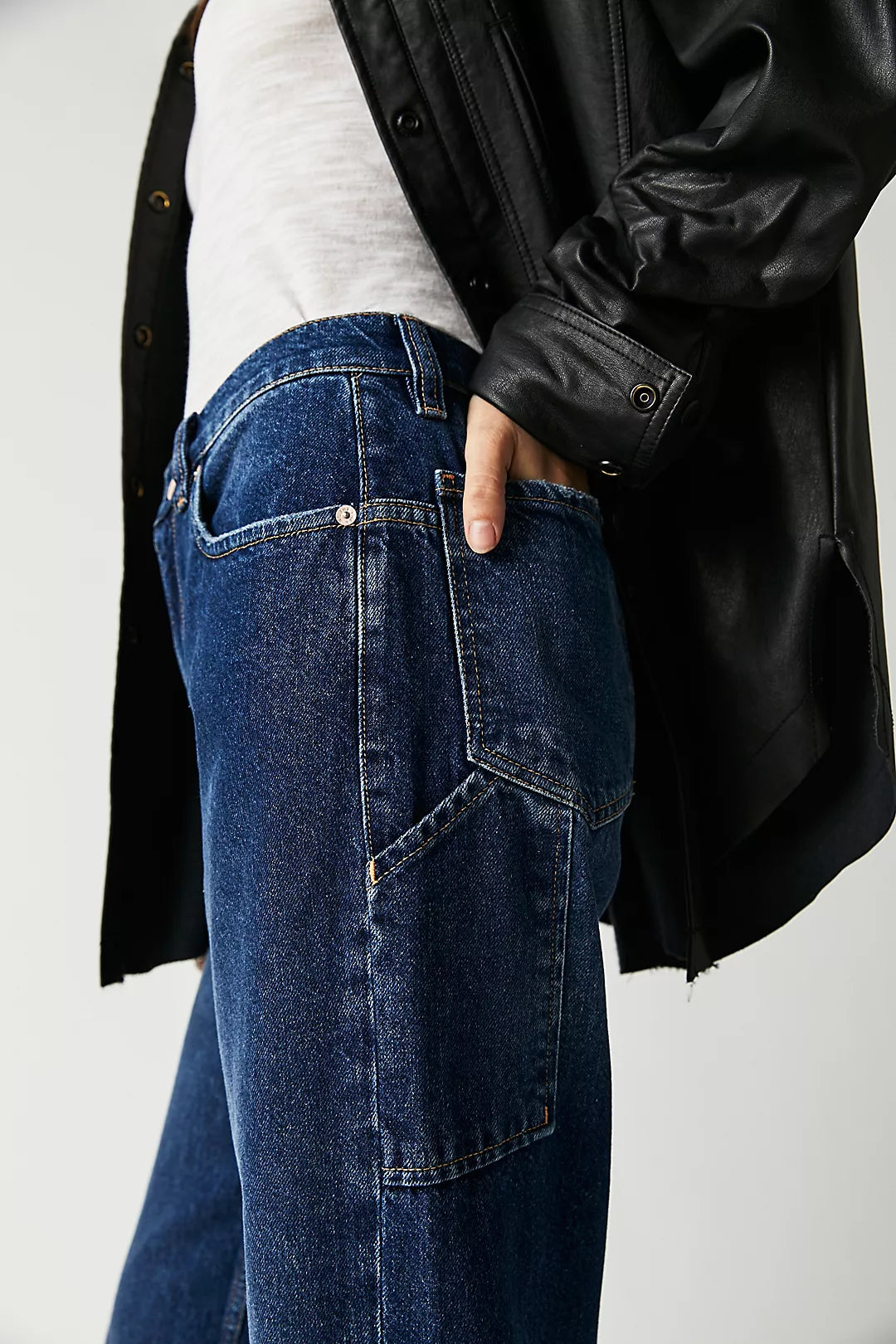 Free People Baggy Wide Leg Jeans (28)