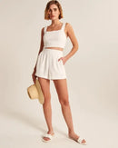 NEW Abercrombie Linen Blend Shorts (XS)