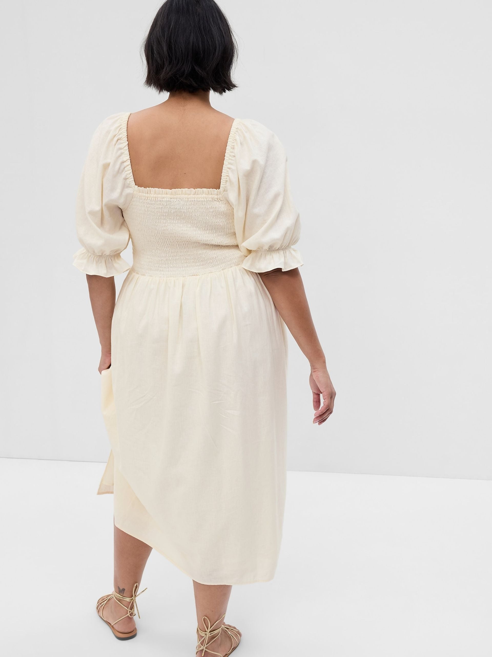 NEW Gap Smocked Midi Dress (XXL tall)