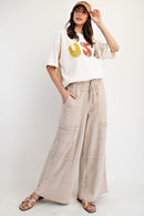 Easel Neutral Wide Leg Pants (1X)