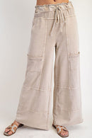 Easel Neutral Wide Leg Pants (1X)