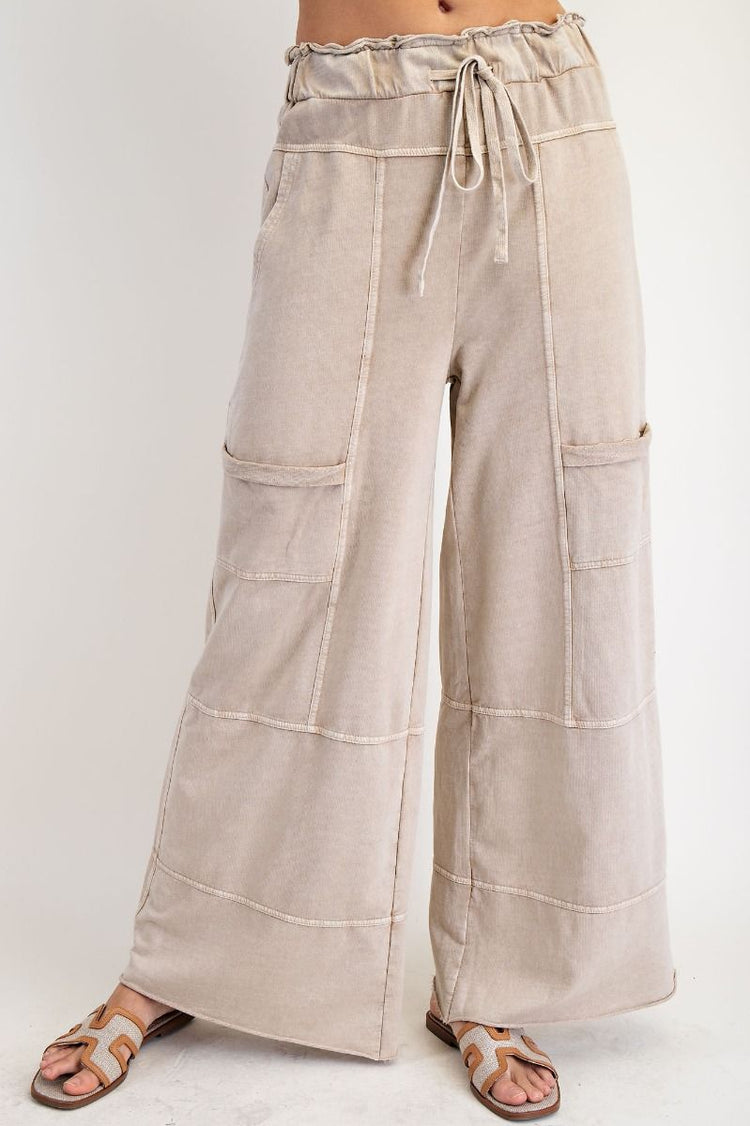 Easel Neutral Wide Leg Pants (1X)