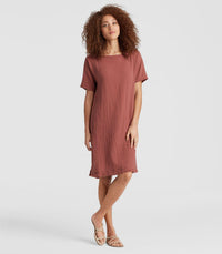 Eileen Fisher Oversized Gauze Dress (L/XL)