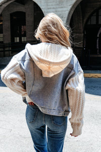 Elan Denim Sweater Jacket (M)