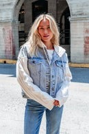 Elan Denim Sweater Jacket (M)