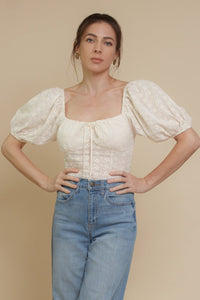 By Together Floral Embroidered Top (S)