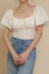 By Together Floral Embroidered Top (S)