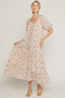 NEW Floral Ruffle Maxi Dress (M)