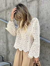 Charlie B Oversized Crochet Top (XS/S)