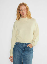 Wilfred Mock Neck Wool Cotton Sweater (S)