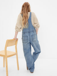 Gap Relaxed Denim Overalls (L)