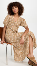 Faherty Floral Maxi Dress (S)