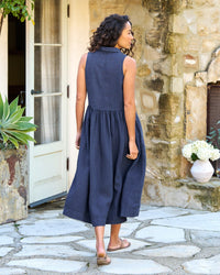 Frank & Eileen Daphne Linen Midi Dress (M)