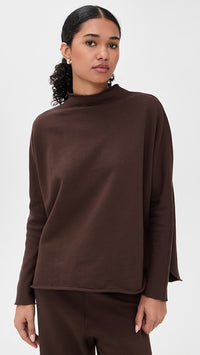 Frank & Eileen Brown Funnel Neck Sweatshirt (S)