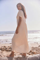 Free People Cream Maxi Dress (S)