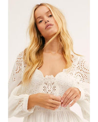 Free People Eyelet Mini Dress (XL)