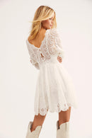 Free People Eyelet Mini Dress (XL)