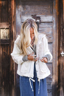 POL Neutral Quilted Jacket (M)