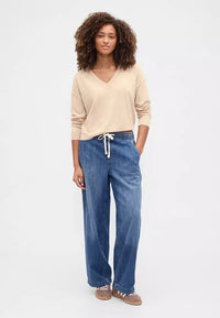 Gap Wide Leg Drawstring Jeans (L)