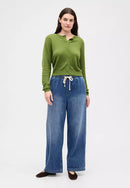 Gap Wide Leg Drawstring Jeans (L)