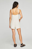 Gentle Fawn Linen Blend Romper (S)