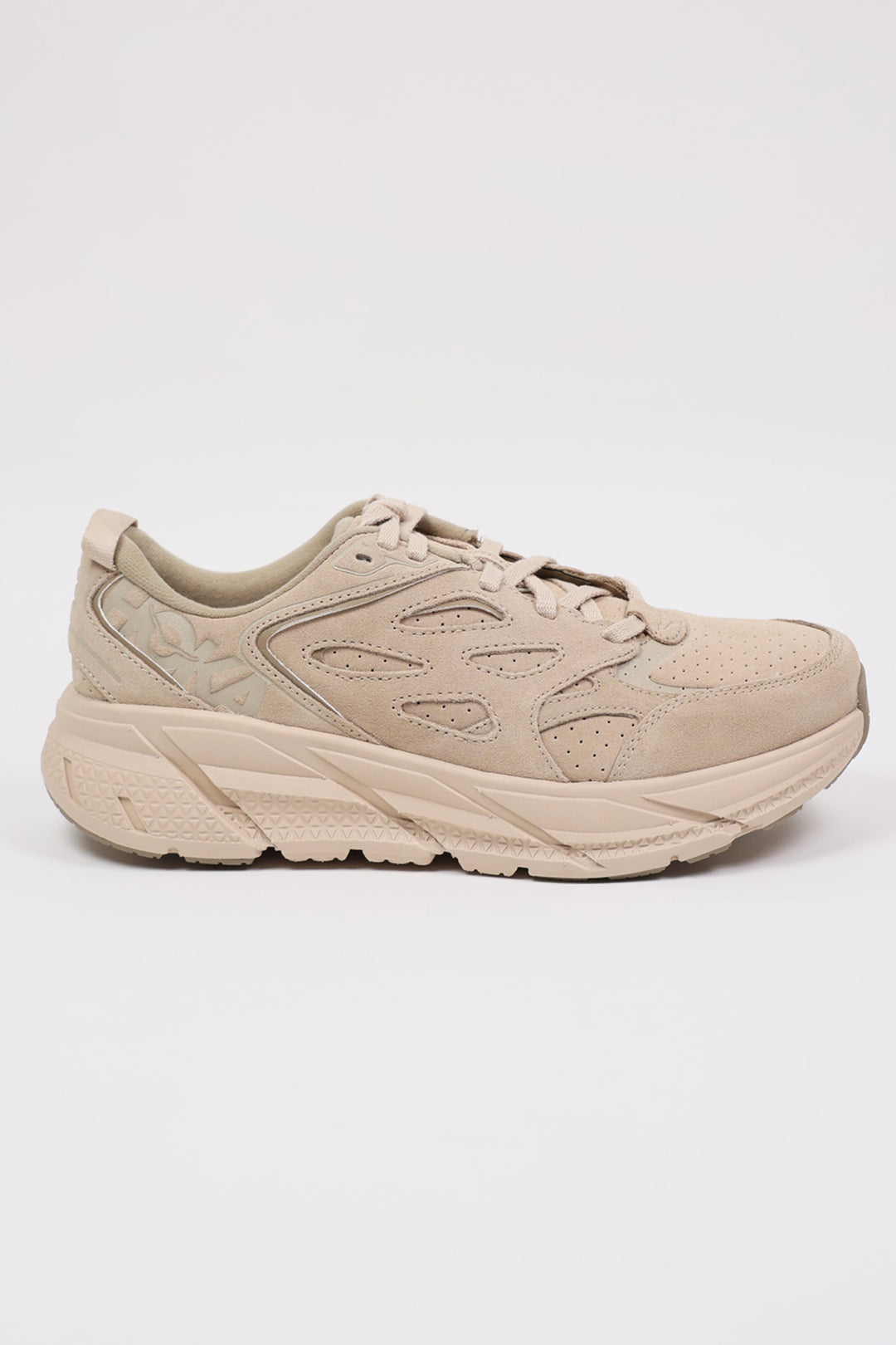 Hoka Clifton Suede Chunky Sneakers (10.5)