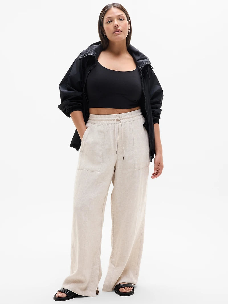Athleta Wide Leg Linen Pants (MT)