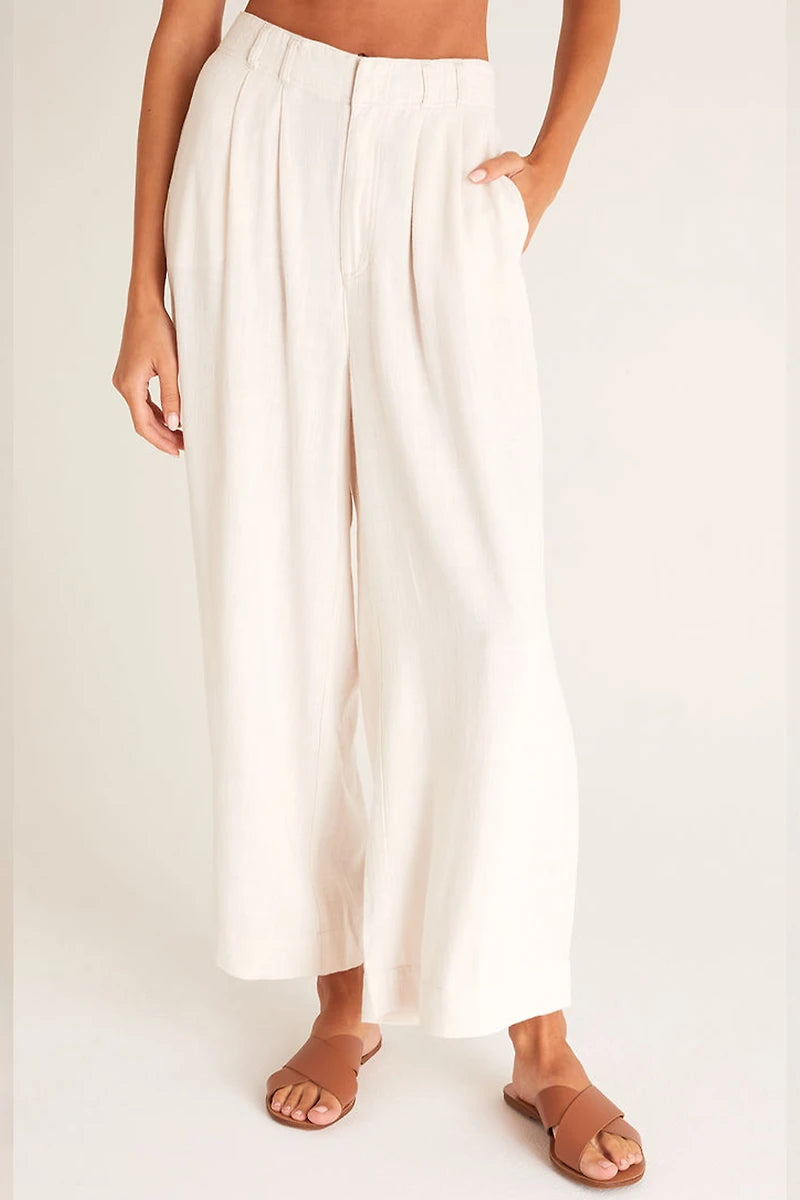 Z Supply Linen Blend Wide Leg Pants (S)