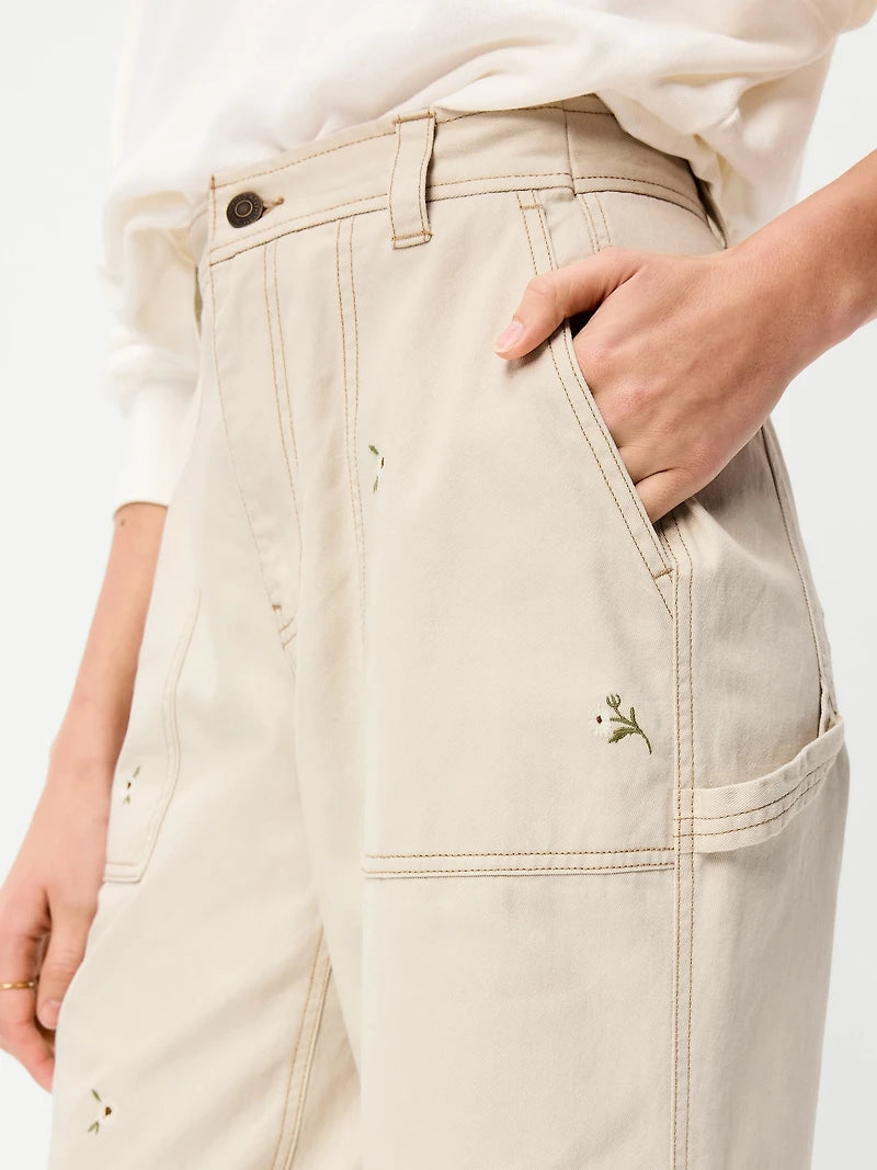 NEW Floral Embroidered Jeans (14)