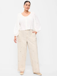 NEW Floral Embroidered Jeans (14)