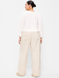 NEW Floral Embroidered Jeans (14)
