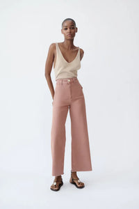 Zara Pink Wide Leg Jeans (0)