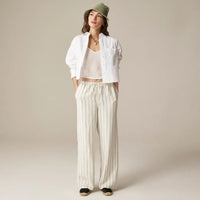 J.Crew Striped Linen Drawstring Pants (S)