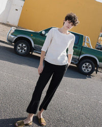 Not Perfect Linen Boxy Top (S/M)