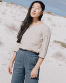 Not Perfect Linen Boxy Top (S/M)