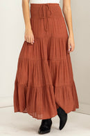 Hyfve Tiered Maxi Skirt (L)