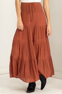 Hyfve Tiered Maxi Skirt (L)