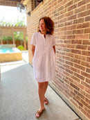 Faherty 100% Linen Mini Dress (S)