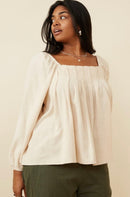 Hayden Linen Blend Top (1X)