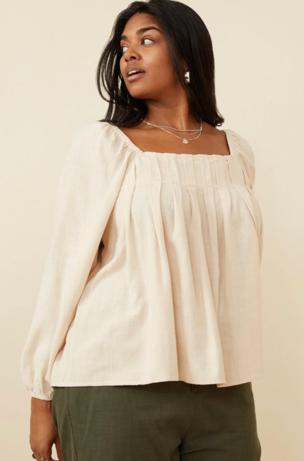 Hayden Linen Blend Top (1X)