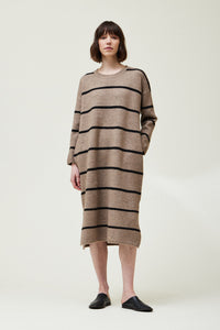 Grade & Gather Striped Midi Dress (S)
